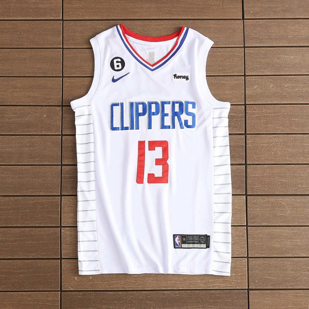 Nike Los Angeles Clippers #13 White Jersey - Paul George